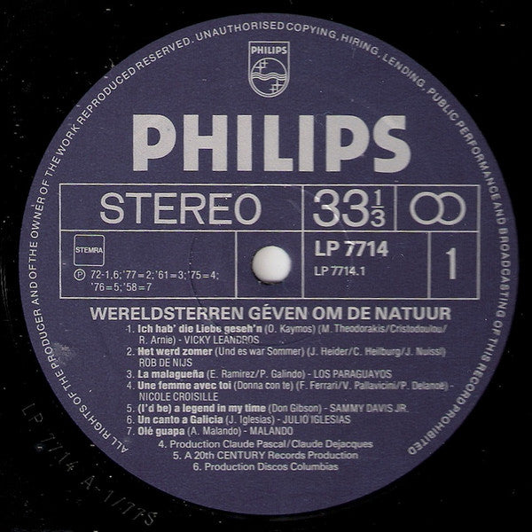 Various - Weltstars kümmern sich um die Natur (LP) 42664