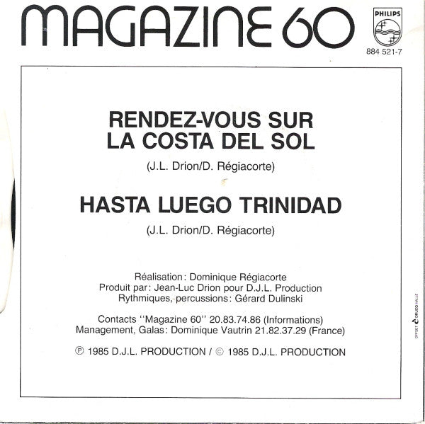 Magazine 60 - Rendez-Vous Sur La Costa Del Sol 12590 Vinyl Singles Vinyl Goed / Hoes Goed