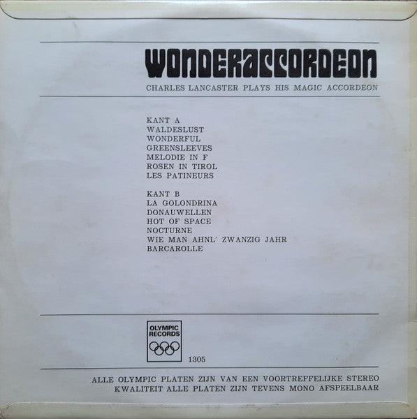 Charles Lancaster - Wonderaccordeon (LP) 50292 Vinyl LP Vinyl Goed / Hoes Goed