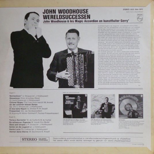 John Woodhouse En Kunstfluiter Gerry - John Woodhouse Wereldsuccessen (LP) 40770 Vinyl LP Vinyl Goed / Hoes Goed