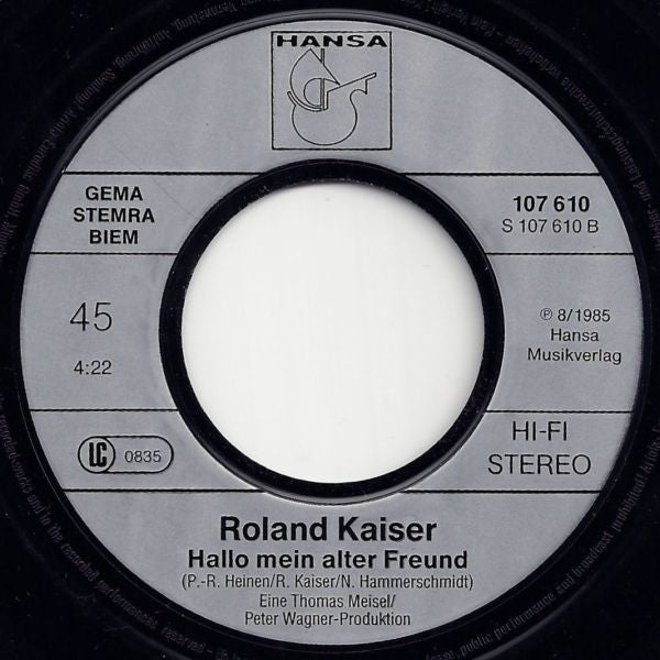 Roland Kaiser - Hier Fing Alles An 30931 Vinyl Singles Vinyl Goed / Hoes Goed