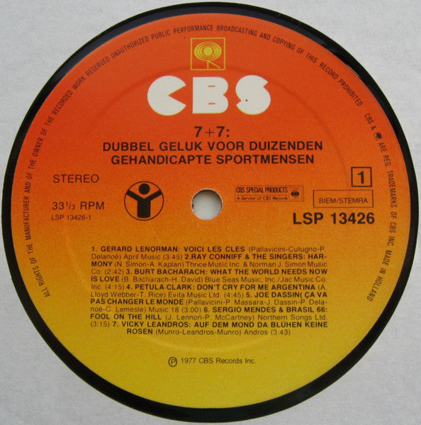 Various - 7+7: Doppeltes Glück für Tausende behinderter Sportler (LP) 42986