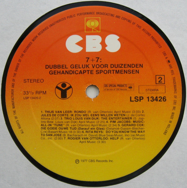 Various - 7+7: Doppeltes Glück für Tausende behinderter Sportler (LP) 42986