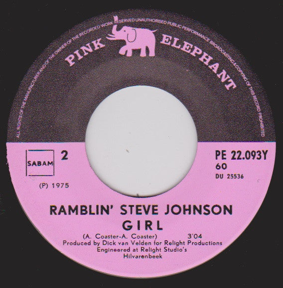 Ramblin' Steve Johnson - Ma Cherie 39242 Vinyl Singles Vinyl Goed / Hoes Generic