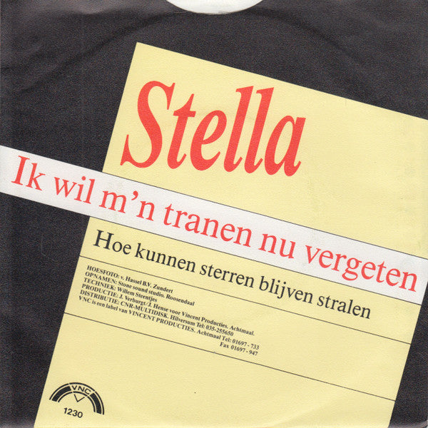 Stella - Ik Wil M'n Tranen Nu Vergeten 31590 Vinyl Singles Vinyl Goed / Hoes Goed