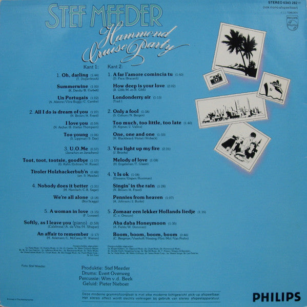 Stef Meeder - Hammond Cruise Party (LP) 42661 Vinyl LP Vinyl Goed / Hoes Goed