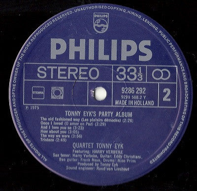 Tonny Eyk - Tonny Eyk's Party Album (LP) 41345
