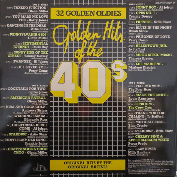 Various - Golden Hits Of The 40s (LP) 51584 Vinyl LP Dubbel Vinyl Goed / Hoes Goed