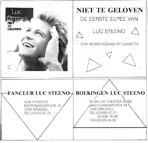 Luc Steeno - Ik Mis Je Elke Dag 40913 Vinyl Singles Vinyl Goed / Hoes Goed