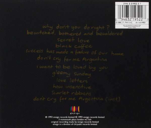 Sinéad O'Connor - Am I Not Your Girl? (CD) Compact Disc Vinyl Goed / Hoes Goed