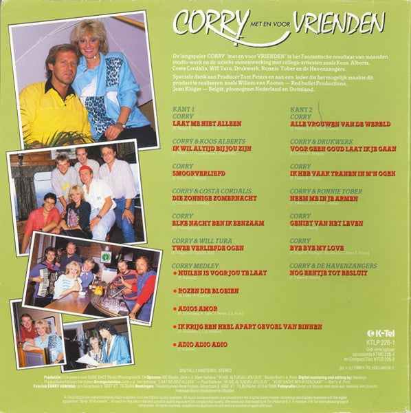 Corry Konings - Met En Voor Vrienden (LP) 51086 Vinyl LP Vinyl Goed / Hoes Redelijk
