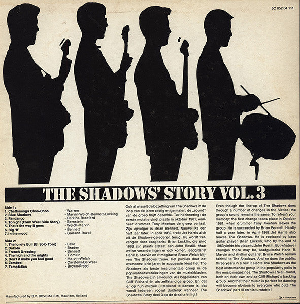 Shadows - The Shadows' Story Vol. 3 (Dance With The Shadows) (LP) 49665 Vinyl LP Vinyl Goed / Hoes Goed