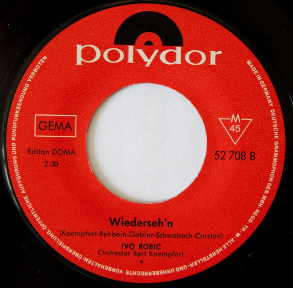 Ivo Robic - Fremde In Der Nacht 17912 Vinyl Singles Vinyl Goed / Hoes Goed