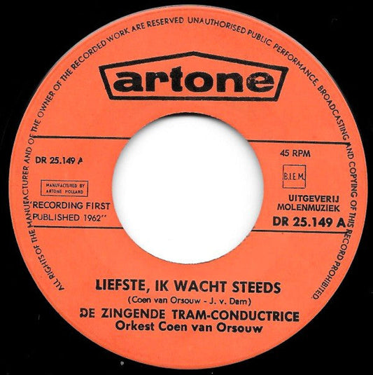 Zingende Tramconductrice - Liefste, Ik Wacht Steeds... 24178 Vinyl Singles Vinyl Goed / Hoes Goed