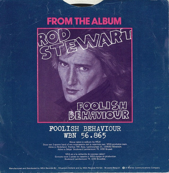 Rod Stewart - Passion 32613 Vinyl Singles Vinyl Goed / Hoes Goed