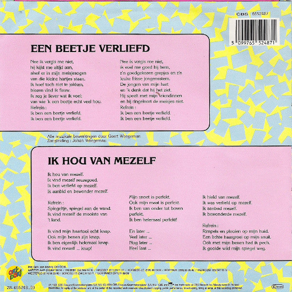 Wamblientjes - Een Beetje Verliefd 13003 Vinyl Singles Vinyl Goed / Hoes Goed