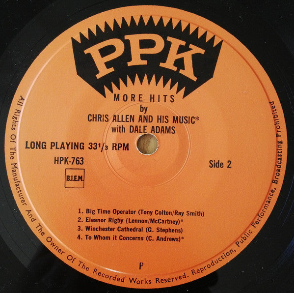 Chris Allen And His Music with Dale Adams – More Hits (EP 16209 Vinyl Singles EP Vinyl Goed / Hoes Goed