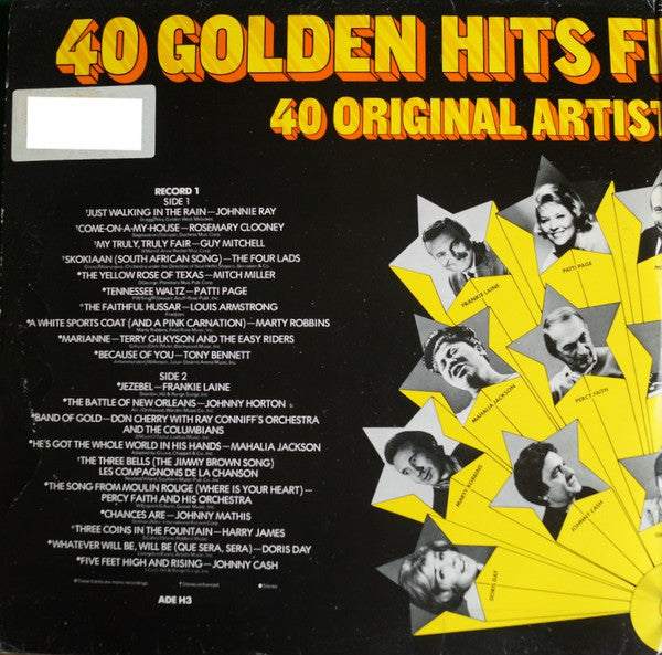 Various - 40 Golden Hits (LP) Vinyl LP Vinyl Goed / Hoes Goed