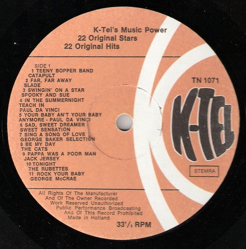 Various - K-Tel's Music Power (LP) 48602