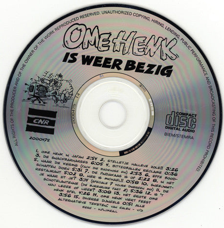 Ome Henk - Ome Henk Is Weer Bezig (CD) 70498 Compact Disc Goede Staat