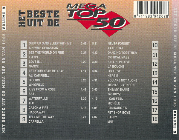 Various - Het Beste Uit De Mega Top 50 Van 1995 Volume 9 (CD) 70639 Compact Disc Goede Staat