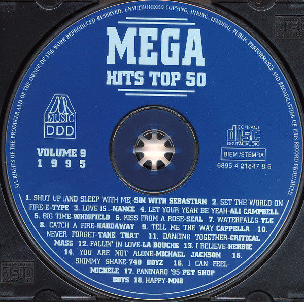 Various - Het Beste Uit De Mega Top 50 Van 1995 Volume 9 (CD) 70639 Compact Disc Goede Staat