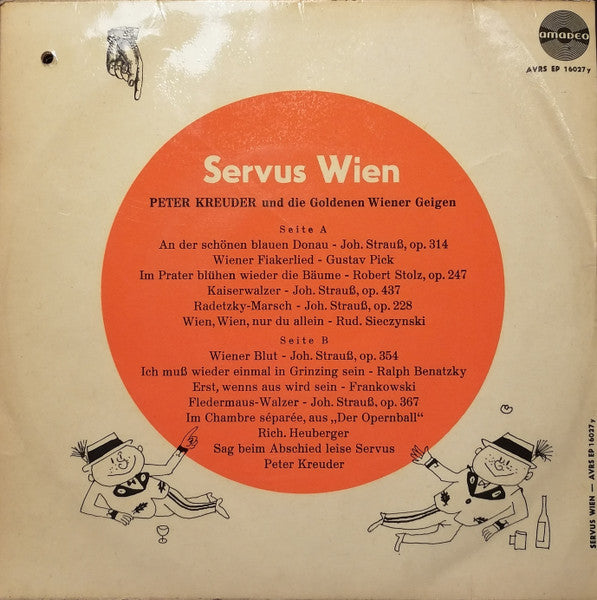 Peter Kreuder - Servus Wien 16226 Vinyl Singles EP Vinyl Goed / Hoes Goed