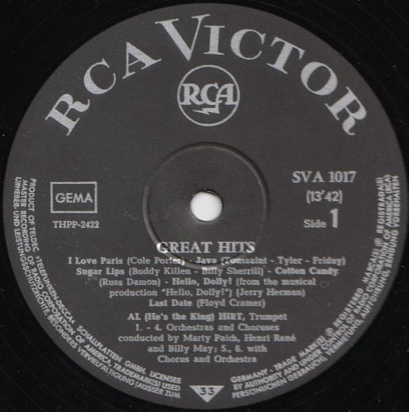 Al Hirt - Great Hits (LP) 41257