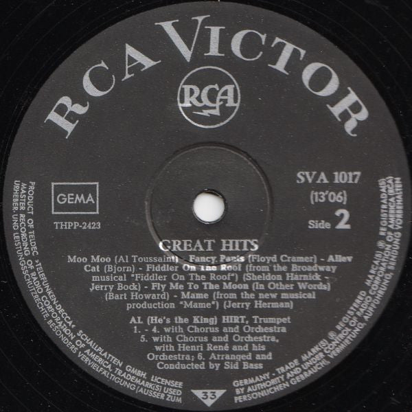 Al Hirt - Great Hits (LP) 41257