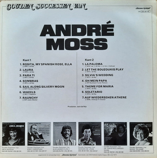 André Moss - Gouden Successen Van André Moss (LP) 41306 Vinyl LP Vinyl Goed / Hoes Goed