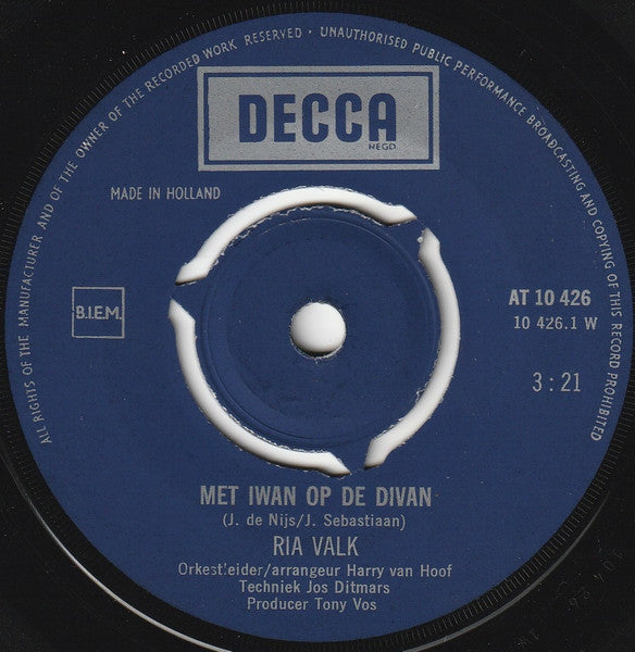 Ria Valk - Mit Iwan auf dem Diwan 30447