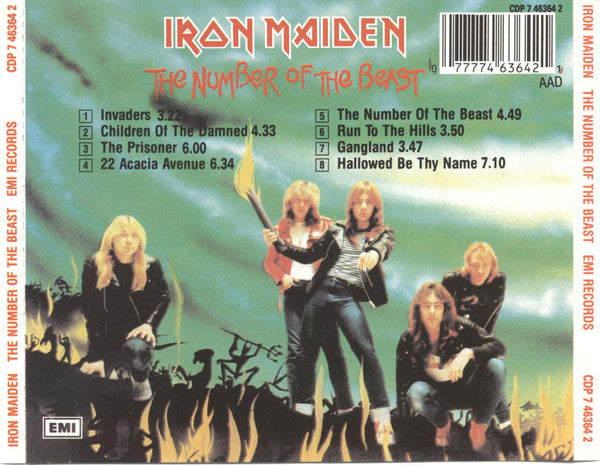 Iron Maiden - The Number Of The Beast (CD) Compact Disc Vinyl Goed / Hoes Goed