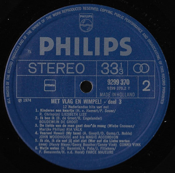 Various - Met Vlag En Wimpel! deel 3 (LP) Vinyl LP Vinyl Goed / Hoes Goed