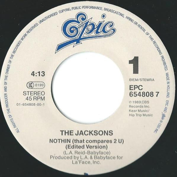 Jacksons - Nothin (That Compares 2 U) 39616 Vinyl Singles Vinyl Goed / Hoes Goed