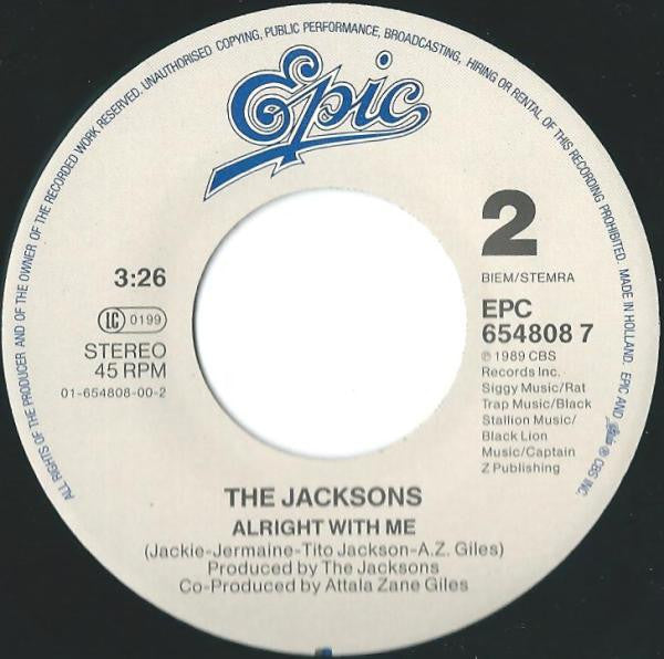 Jacksons - Nothin (That Compares 2 U) 39616 Vinyl Singles Vinyl Goed / Hoes Goed