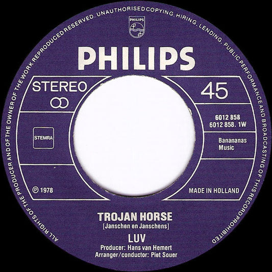 Luv' - Trojan Horse 18253 Vinyl Singles Vinyl Goed / Hoes Generic
