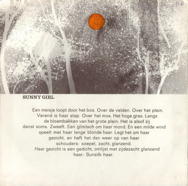 Unknown Artist – Sunny Girl (Flex-disc) 38781 Flexidisc Vinyl Goed / Hoes Goed