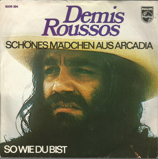 Demis Roussos - Schones Madchen Aus Arcadia 34302 Vinyl Singles Vinyl Goed / Hoes Goed