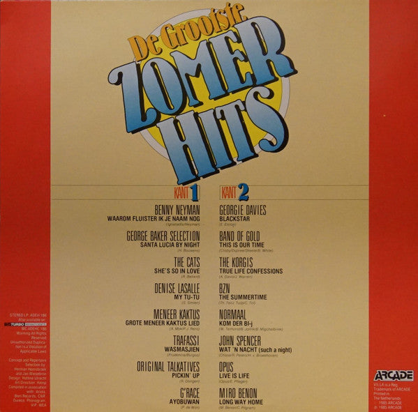 Various - De Grootste Zomerhits (LP) Vinyl LP Vinyl Goed / Hoes Goed