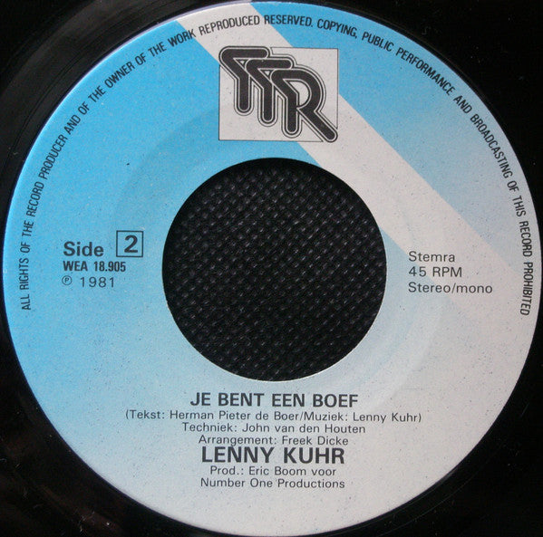 Lenny Kuhr - Kazie Kazoo 13457 Vinyl Singles Vinyl Goed / Hoes Goed