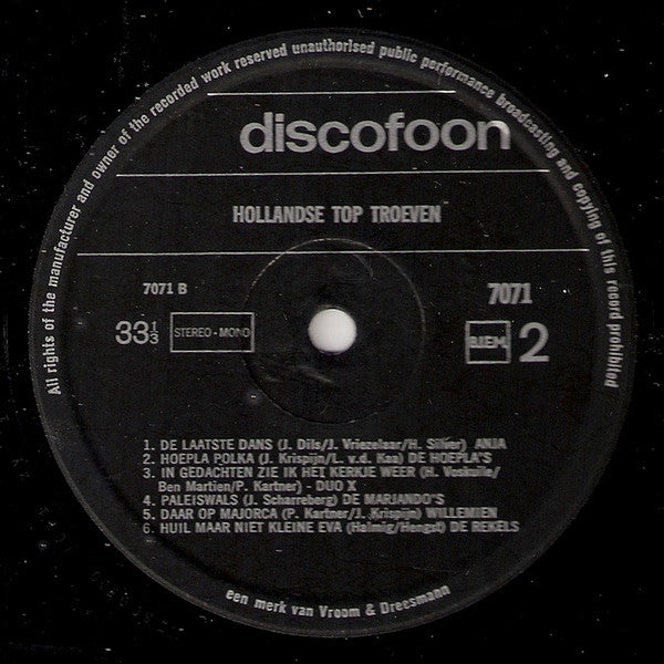 Various - Dutch Top Trophies (LP) 46318