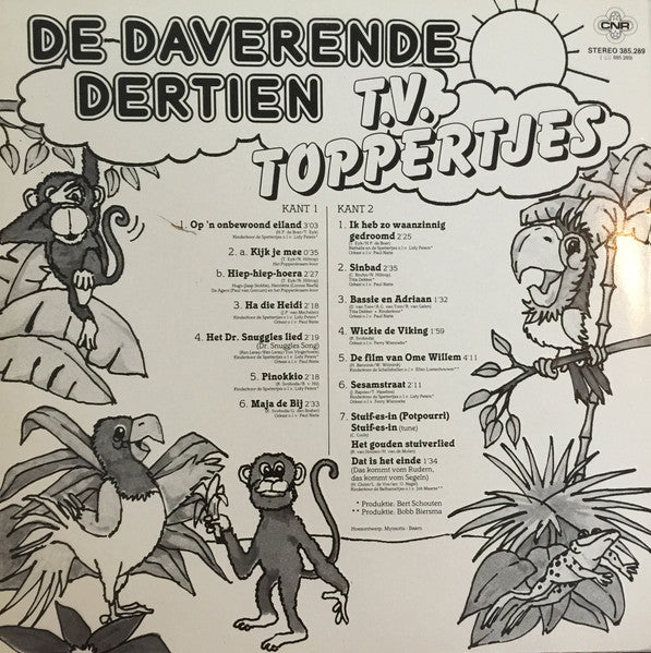 Various - De Daverende 13 TV-Toppertjes (LP) 44588 Vinyl LP Vinyl Goed / Hoes Goed