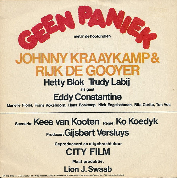 Johnny & Rijk - Geen Paniek