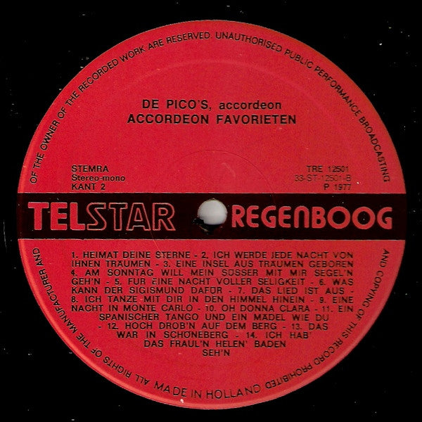 Pico's - Accordeon Favorieten (LP) 48608