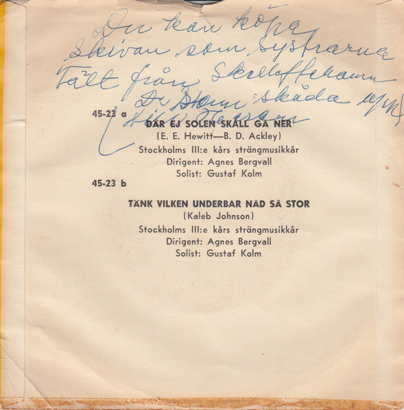 Frälsningsarméns - Skivan Med Sång Och Musik Från Frälsningsarmén Festival 33320 Vinyl Singles Vinyl Goed / Hoes Goed