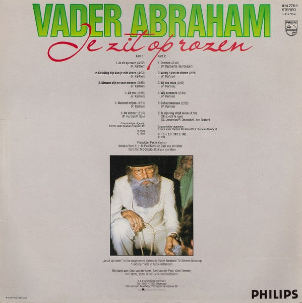 Vader Abraham - Je Zit Op Rozen (LP) 50216 Vinyl LP Vinyl Goed / Hoes Goed