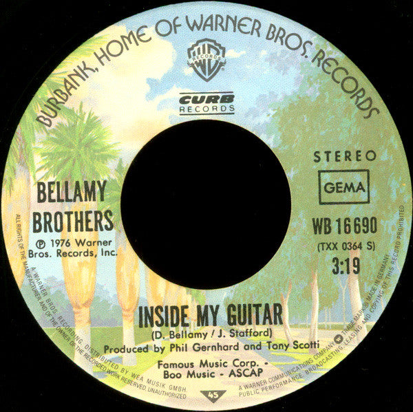 Bellamy Brothers - Let Your Love Flow Vinyl Singles Vinyl Zeer Goed / Hoesje Generic "VINYLSINGLES.NL"