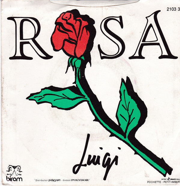 Luigi Verderame - Rosa 21567 Vinyl Singles Vinyl Goed / Hoes Goed
