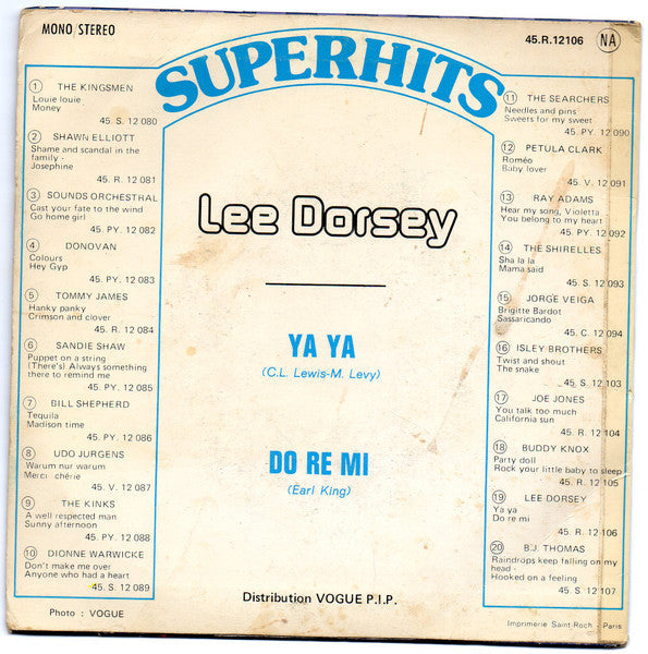Lee Dorsey - Do Re Mi 33402 Vinyl Singles Vinyl Goed / Hoes Goed