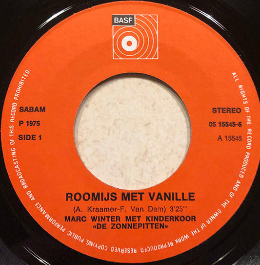 Marc Winter - Roomijs Met Vanille 41816 Vinyl Singles Vinyl Goed / Hoes Generic